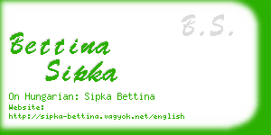 bettina sipka business card